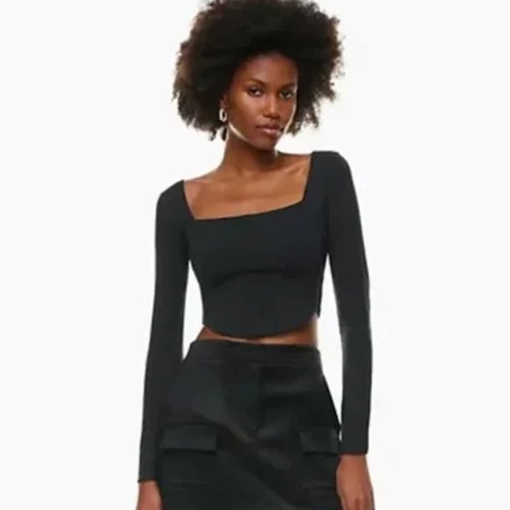 Aritzia Babaton Contour Reframe Bustier Black Size Medium